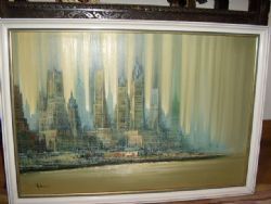 NEW YORK OIL ON CANVAS 