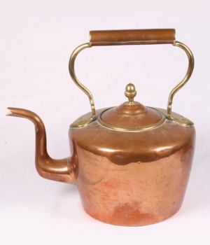 An Early 20th Century Copper And Brass Kettle