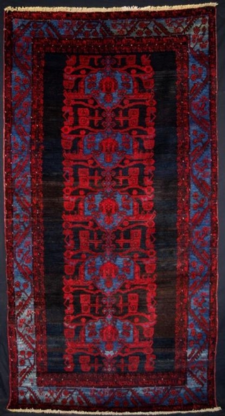 ANTIQUE TURKISH KOMURCU KULA RUG, GREAT DESIGN, CIRCA 1920.