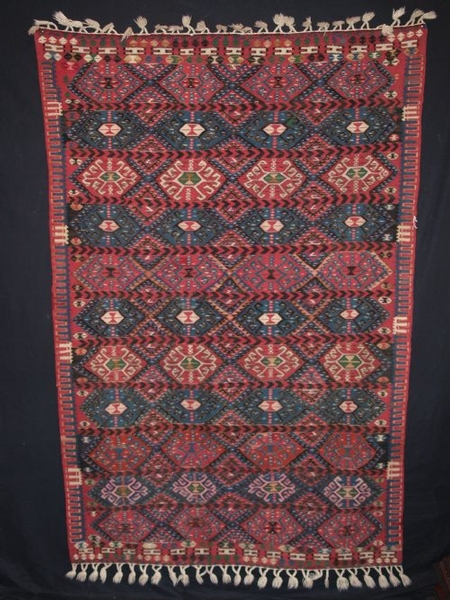 OLD TURKISH VAN KILIM, PERFECT CONDITION, CIRCA 1950.