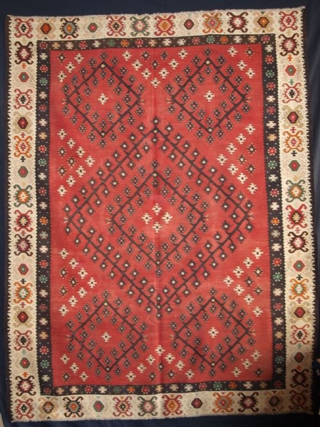 ANTIQUE TURKISH SHARKOY KILIM, STUNNING, CIRCA 1900