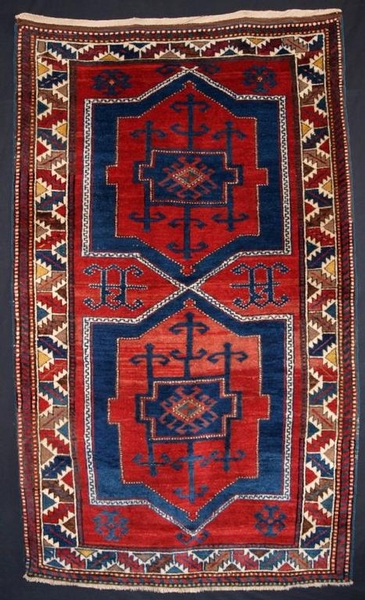 ANTIQUE ARMENIAN KAZAK, DOUBLE MEDALLION, CIRCA 1900/20