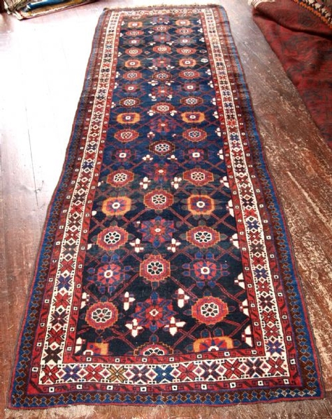 OUTSTANDING ANTIQUE PERSIAN VERAMIN RUNNER, CIRCA 1900.