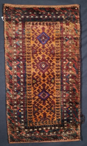 OLD SISTAN BALUCH PUSHTI PILLOW WITH BACK, C 1900/20