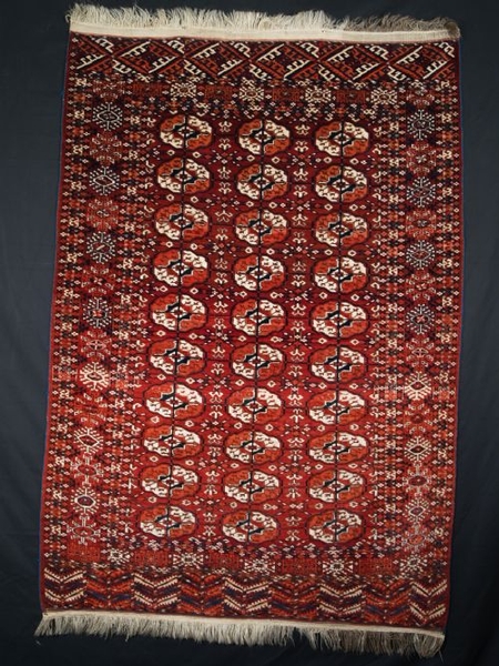 ANTIQUE TEKKE TURKMEN DIP KHALI RUG LATE 19TH CENTURY