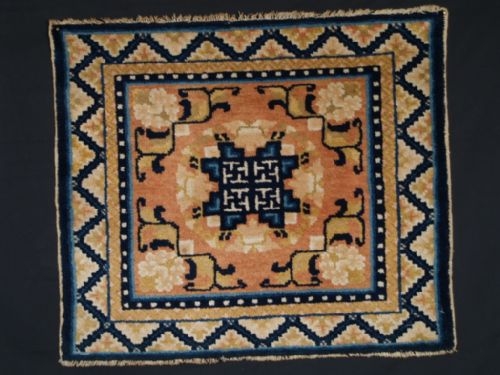 ANTIQUE CHINESE NINGXIA MAT, EXCELLENT CONDITION, CIRCA 1900