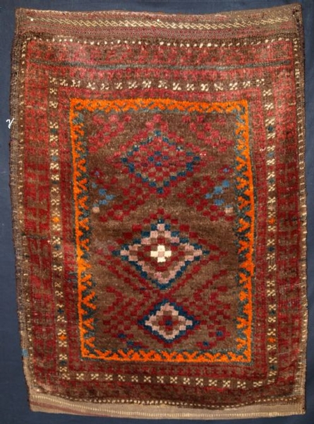 OLD AFGHAN BALUCH BALISHT GRAIN STORAGE BAG, CIRCA 1920