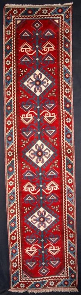 TURKISH DOESHMALTI RUNNER, NARROW SIZE, ABOUT 20 YEARS OLD