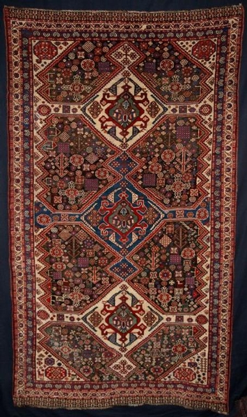 ANTIQUE S W PERSIAN QASHQAI RUG, GREAT CONDITION, CIRCA 1890