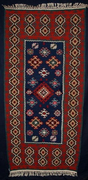 TURKISH KILIM OF TRADITIONAL DESIGN, ABOUT 30 YEARS OLD