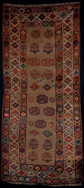 ANTIQUE KURDISH CAMEL GROUND RUG, SUPERB COLOURS, CIRCA 1880