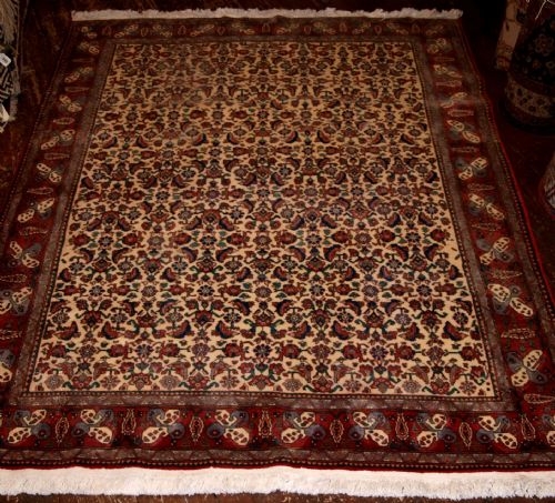 OLD PERSIAN ABEDEH RUG, TRADITIONAL DESIGN, CIRCA 1930