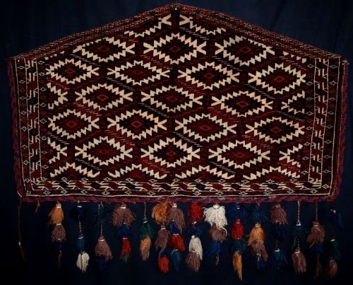 ANTIQUE YOMUT TURKMEN ASMALYK, MINT CONDITION, CIRCA 1900