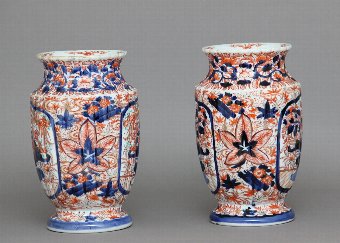 Antique Pair 19th Century imari vases