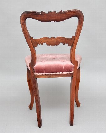 Antique A set of six 19th Century rosewood dining chairs