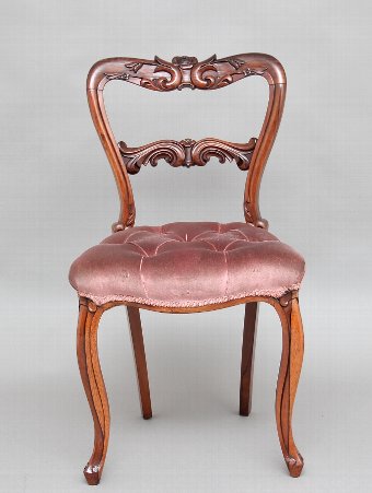 Antique A set of six 19th Century rosewood dining chairs