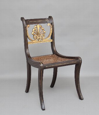 Antique Set of six 19th Century Regency chairs