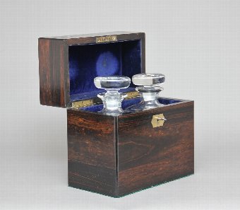 19th Century coromandel decanter box