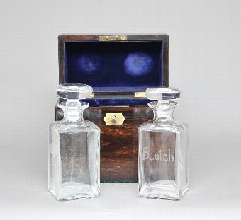 Antique 19th Century coromandel decanter box