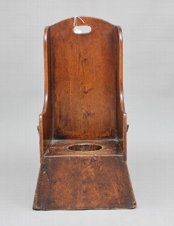Antique 18th Century elm child's chair