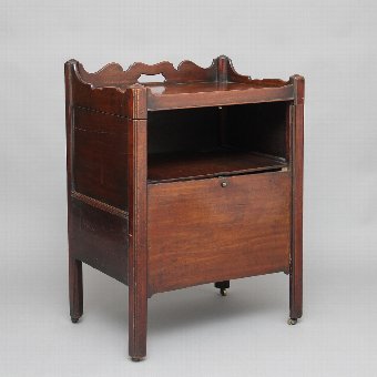 Antique 18th Century mahogany bedside cupboard