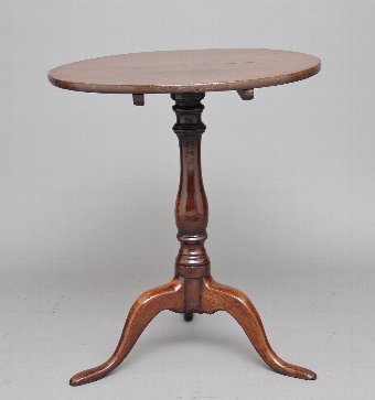 Antique 18th Century oak tripod table