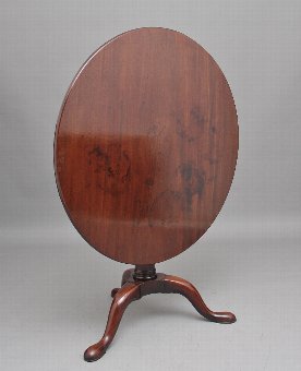 18th Century mahogany tripod table