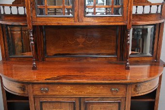 Antique 19th Century rosewood and inlaid cabinet