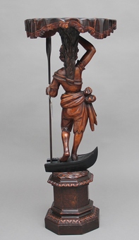 Antique Early 19th Century Venetian figure stand