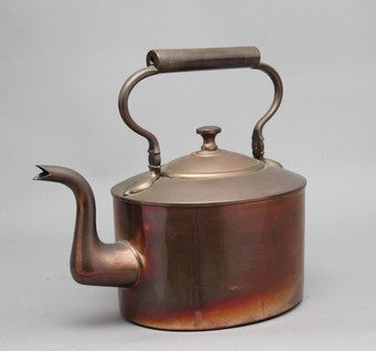 Antique Large 19th Century brass copper kettle