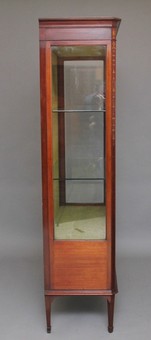 Antique 19th Century mahogany and inlaid display cabinet 
