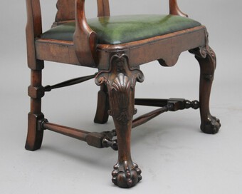 Antique Pair of 19th Century walnut armchairs