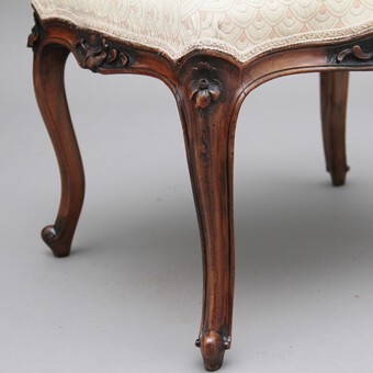 Antique 19th Century walnut stool