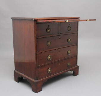 Antique 18th Century mahogany chest with slide