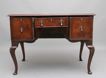 Antique 18th Century walnut and feather banded lowboy