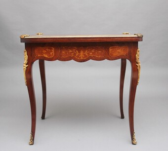 Antique 19th Century Kingwood card table