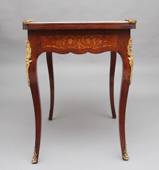 Antique 19th Century Kingwood card table