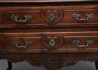 Antique Early 19th Century French walnut commode
