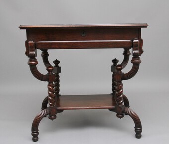 Antique Early 20th Century metamorphic oak desk