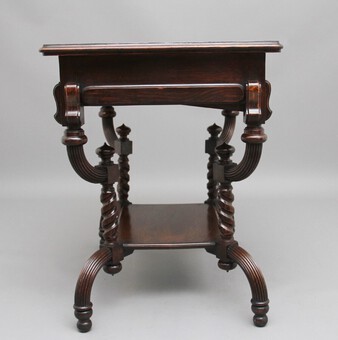 Antique Early 20th Century metamorphic oak desk