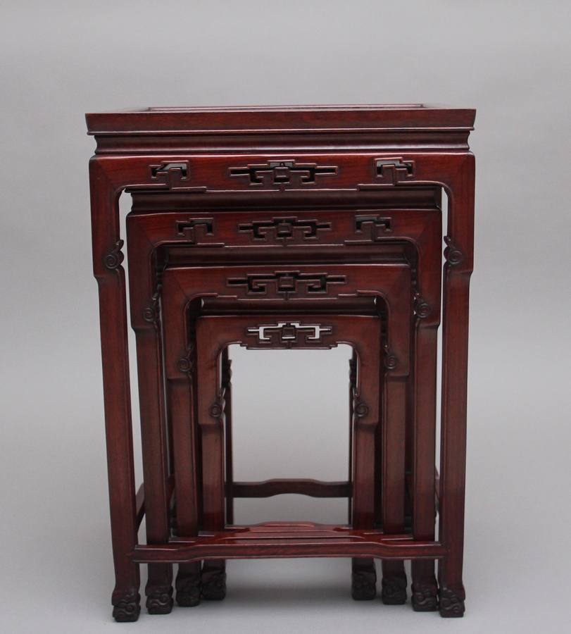Antique Early 20th Century Chinese nest of tables