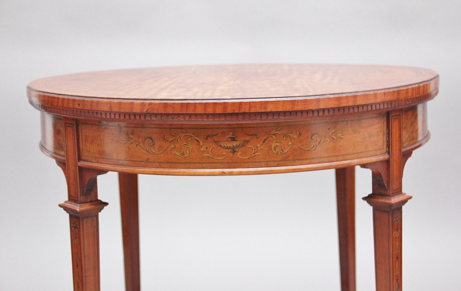 Antique 19th Century satinwood occasional table