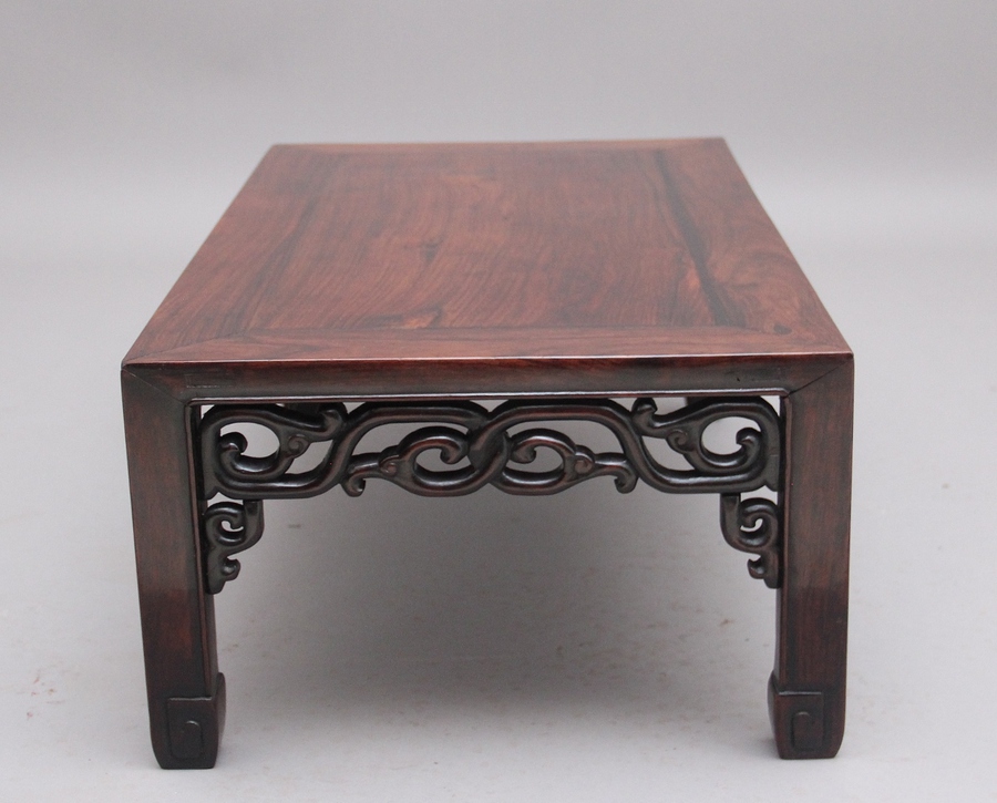 Antique 19th Century Chinese hongmu low coffee table