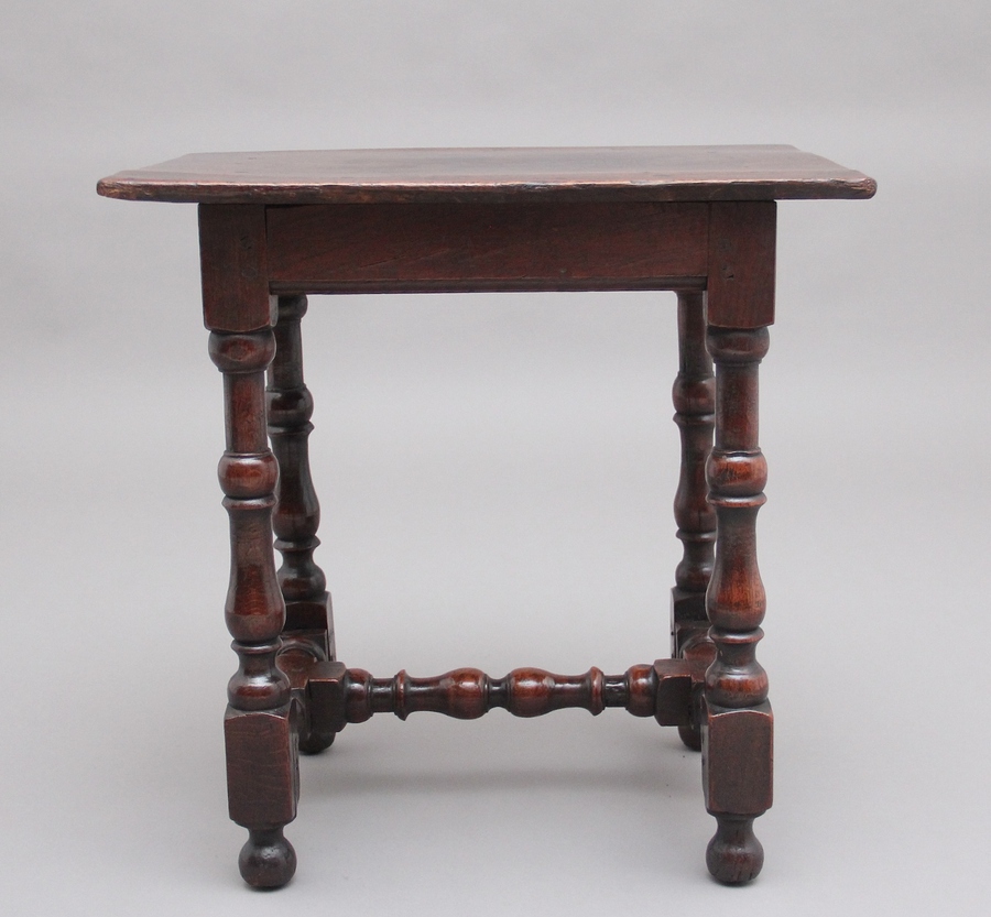 Antique Early 18th Century oak stool