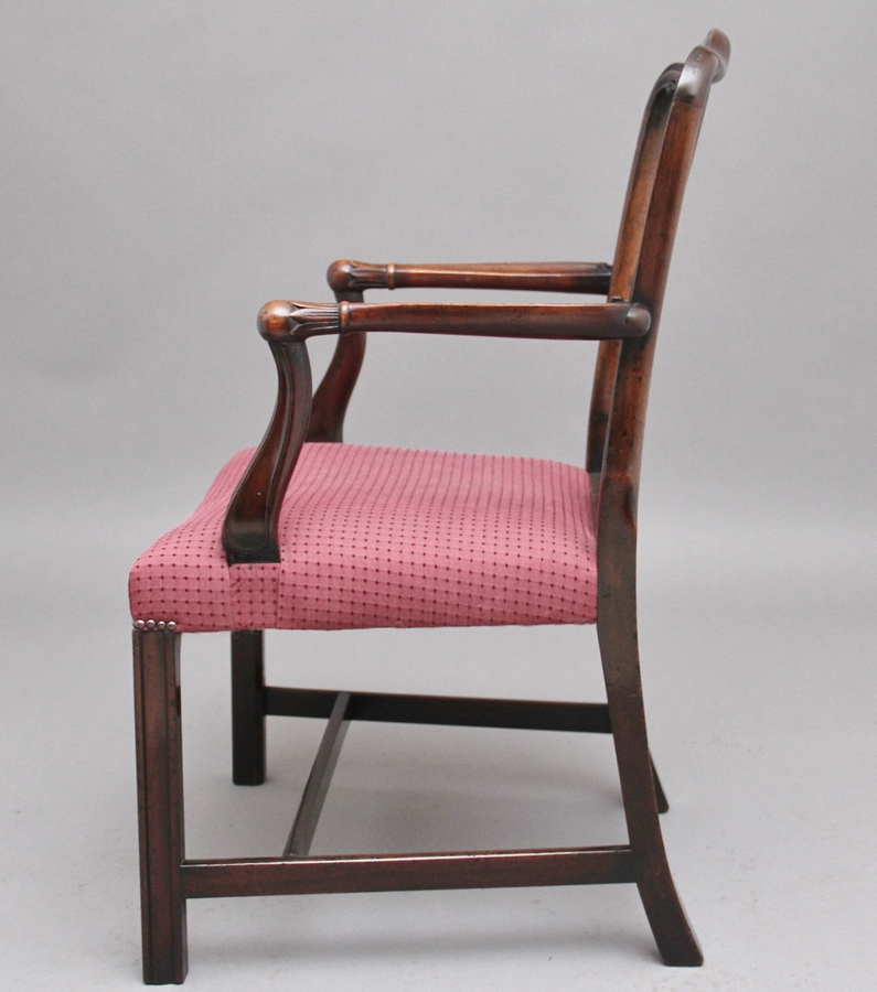 Antique Set of ten mahogany armchairs by Alfred Allen of Birmingham