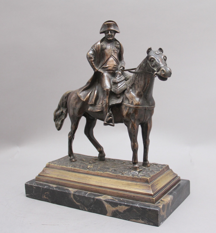 19th Century bronze of Napoleon on horseback