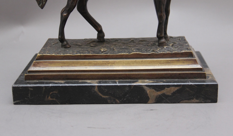 Antique 19th Century bronze of Napoleon on horseback