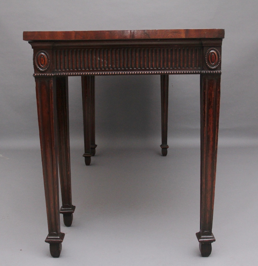 Antique Large early 20th Century mahogany serving table