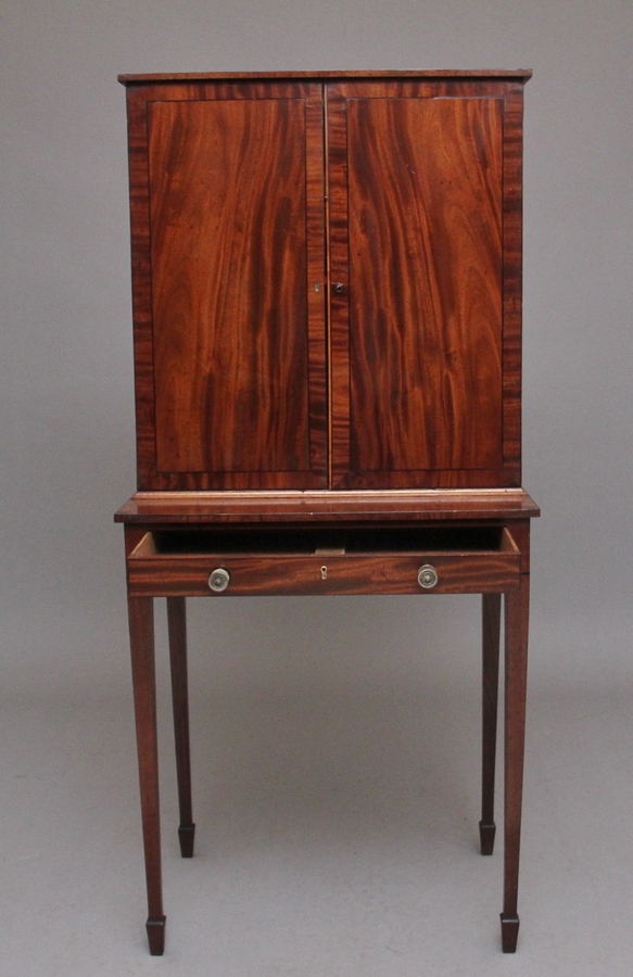 Antique 19th Century mahogany collectors cabinet