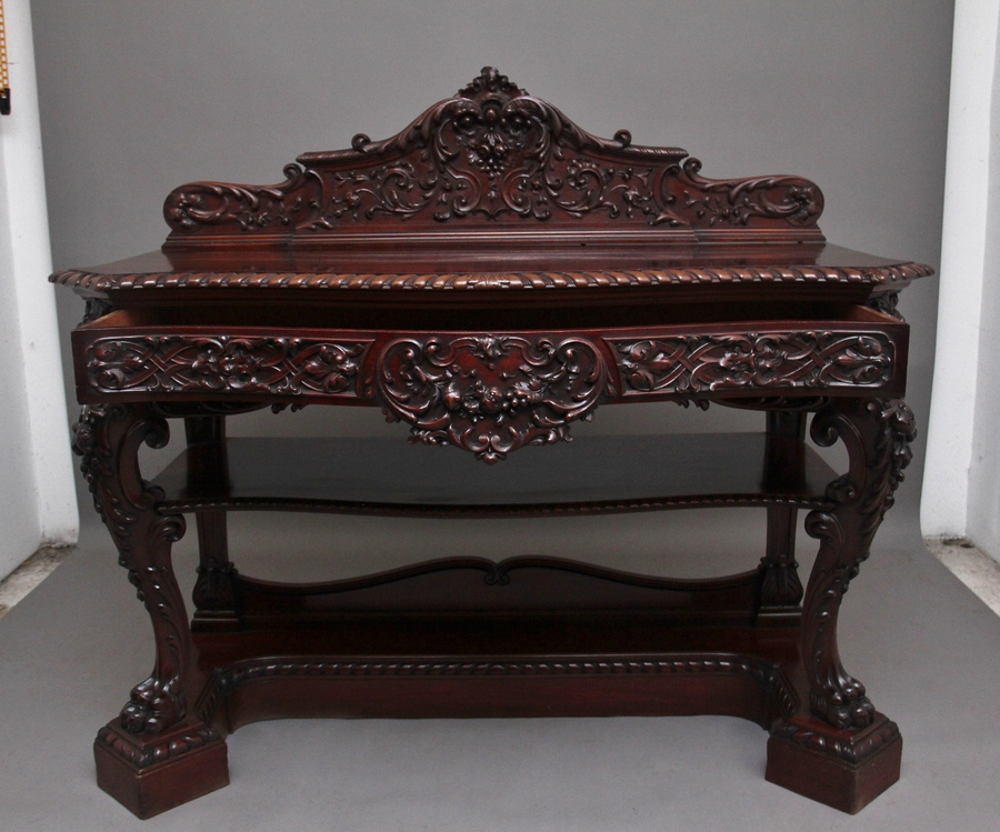 Antique 19th Century mahogany serving table by Gillows of Lancaster